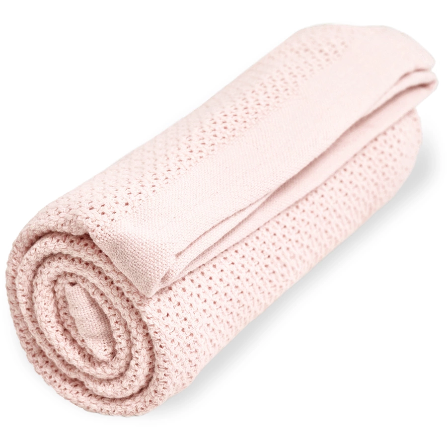VINTER&BLOOM Kuscheldecke Soft Grid Baby Pink