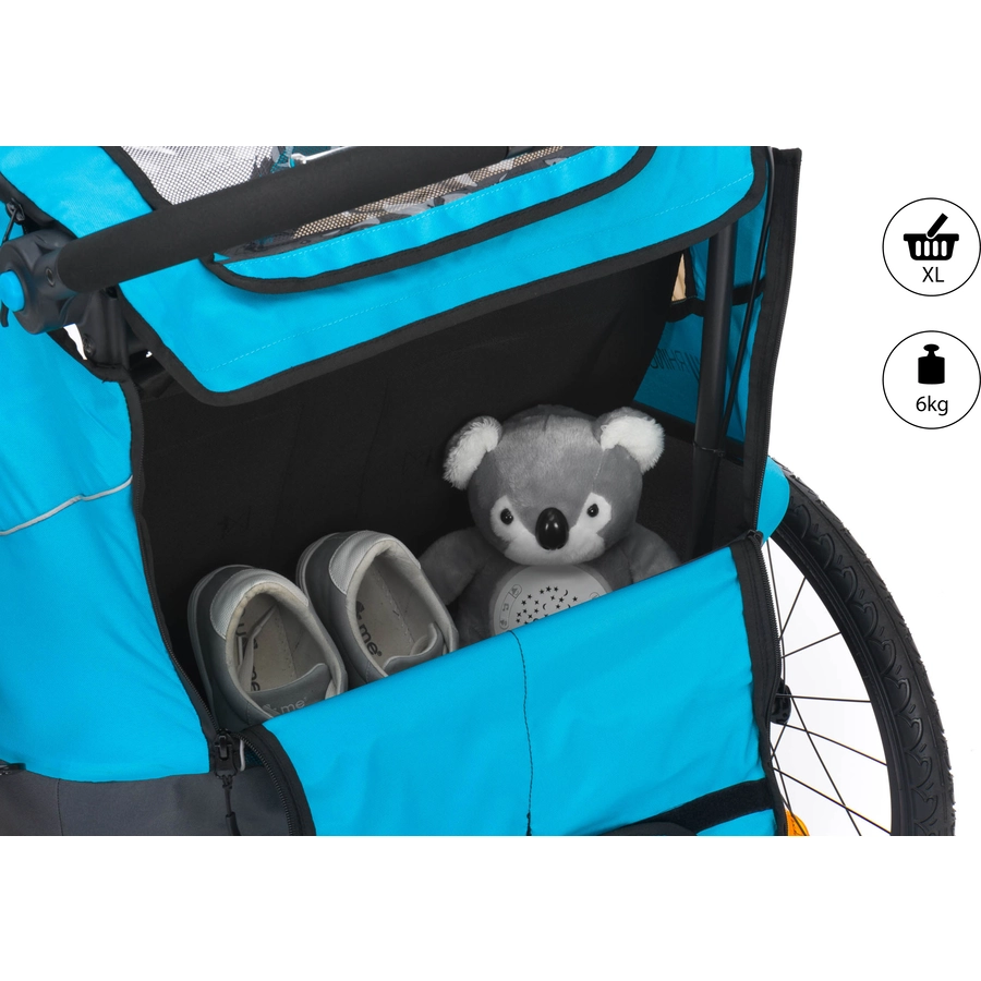 fill Fahrradanhänger Rhino Alu Blau Grau