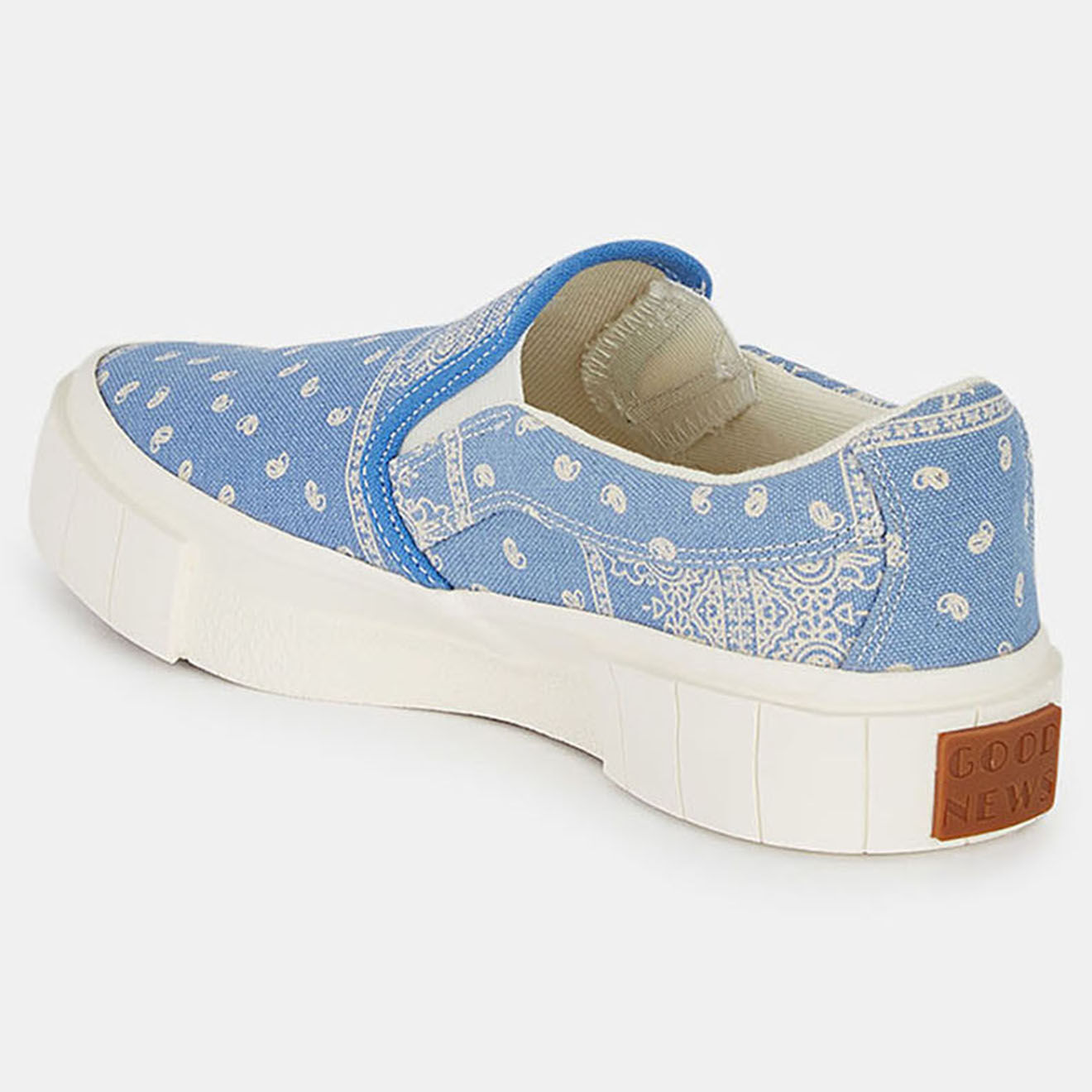 Good News Slip On en Coton Bio Juno bleu/blanc