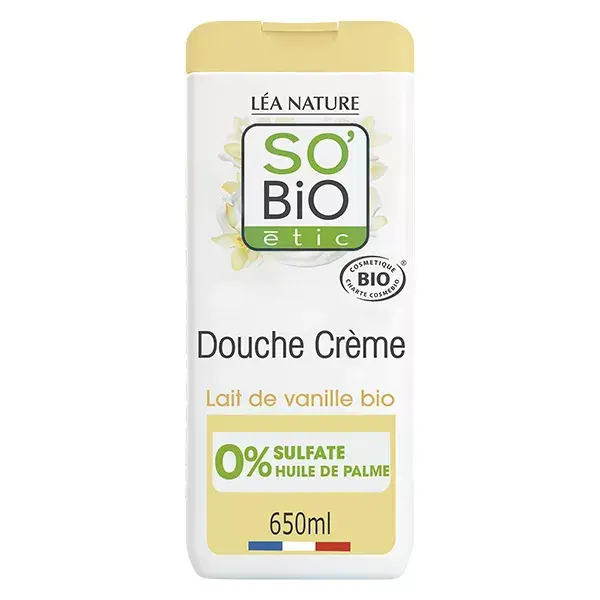 So'Bio Étic Creme de Banho Leite de Baunilha Orgânico 650ml