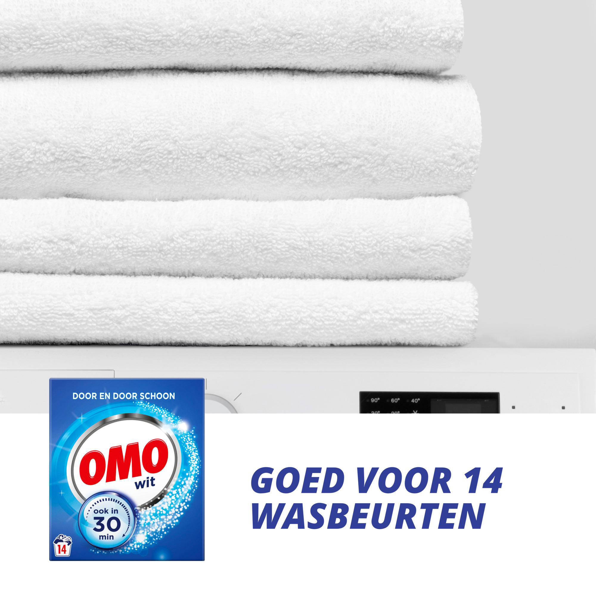 Omo waspoeder Wit - 6 x 14 wasbeurten - 84 wasbeurten