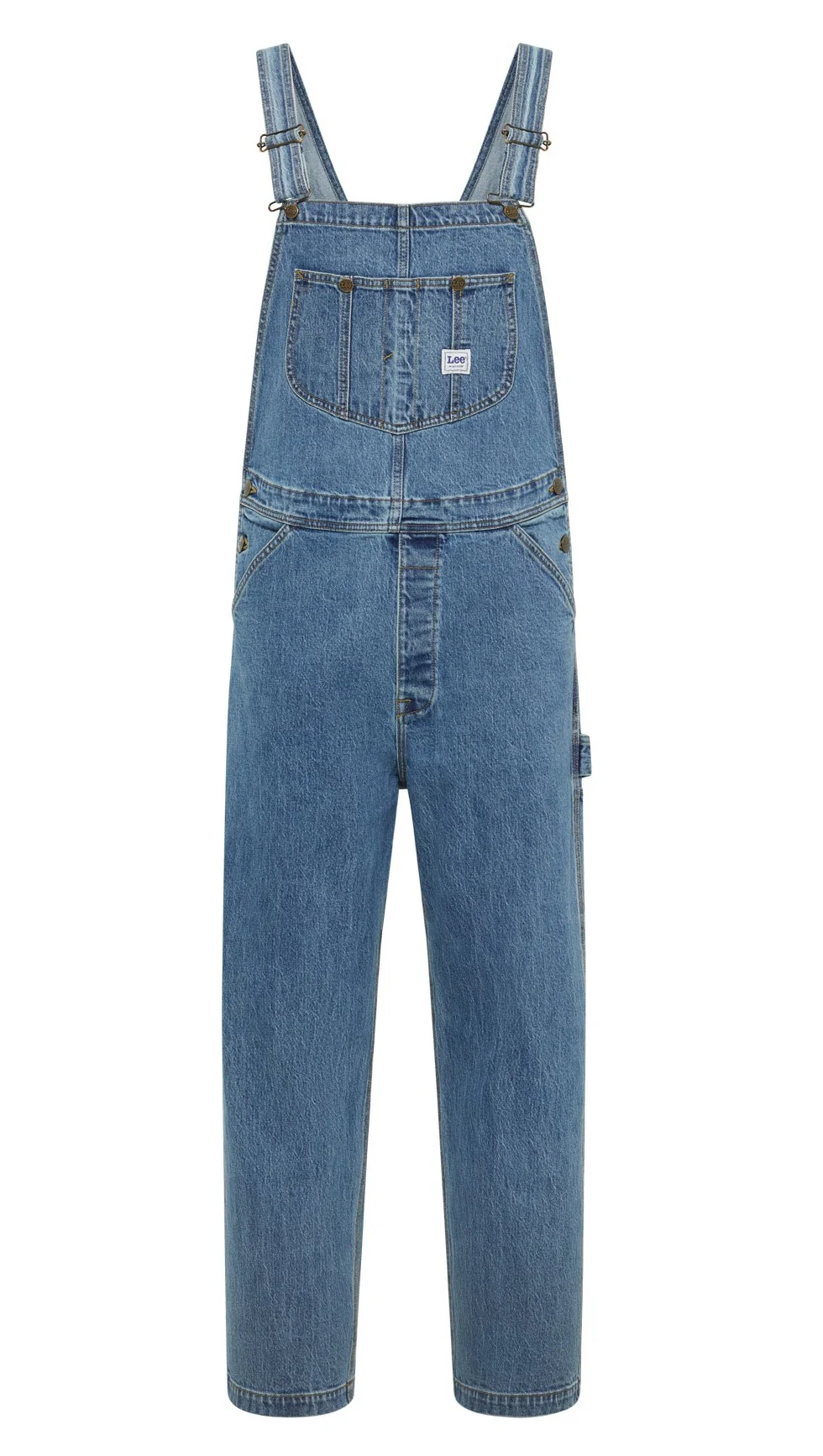Lee  Bib buksedragt - Mid Wash