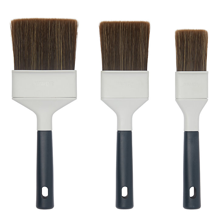 Lot 3 pinceaux plats huile, vernis et lasure GoodHome