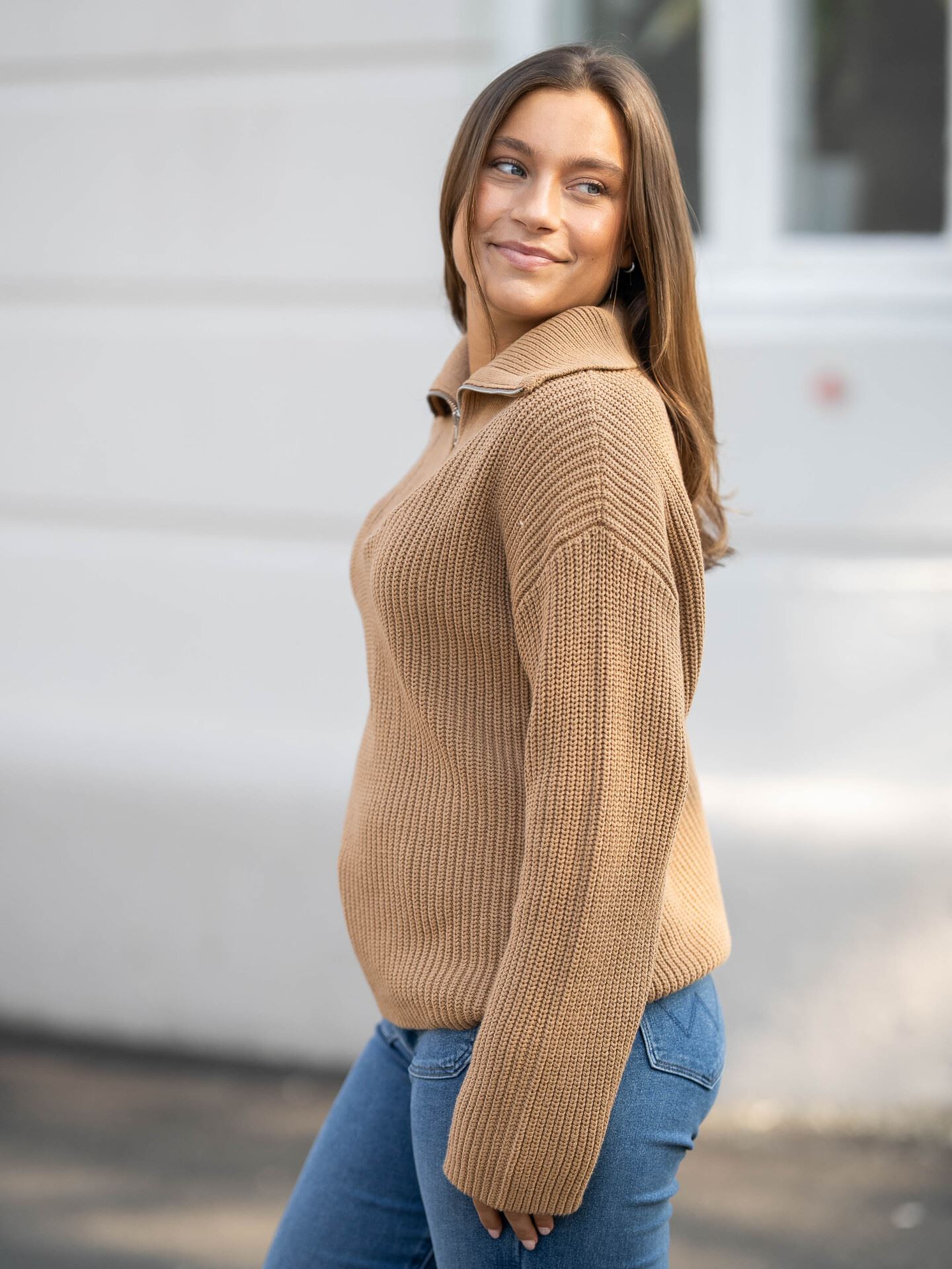 Bloomie Long Sleeve Knit Half Zip
