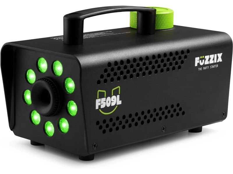 Fuzzix Nebelmaschine F509L Party-Nebelmaschine mit 9x RGB-LEDs