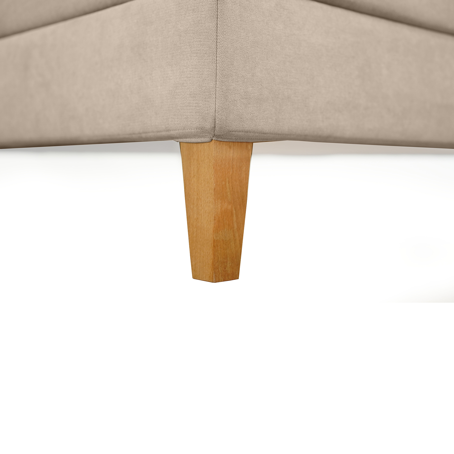 Polsterbett - beige - 180x200 cm