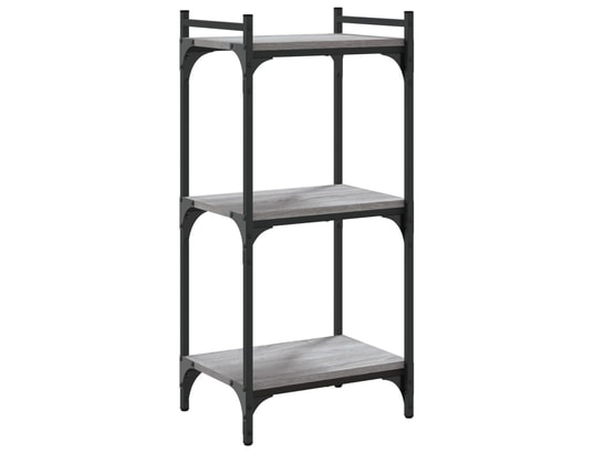 VIDAXL - Bibliothèque 3 niveaux sonoma gris 40x30x86cm bois d'ingénie...