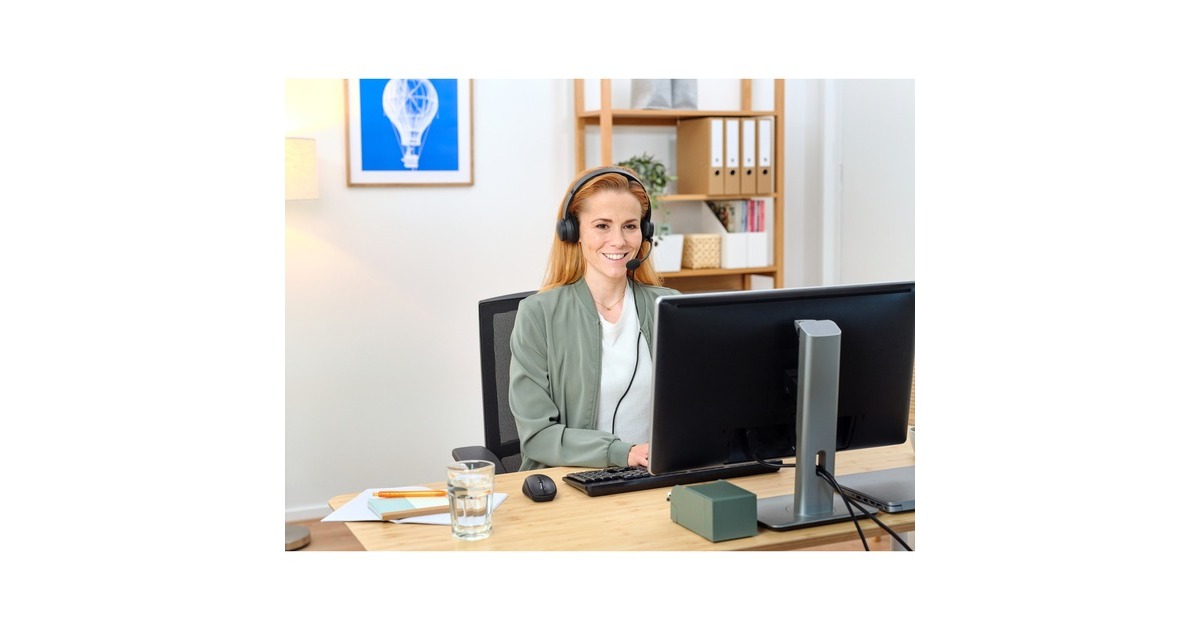 TrustAyda USB-ENC PC Headset on-ear   (Zwart)