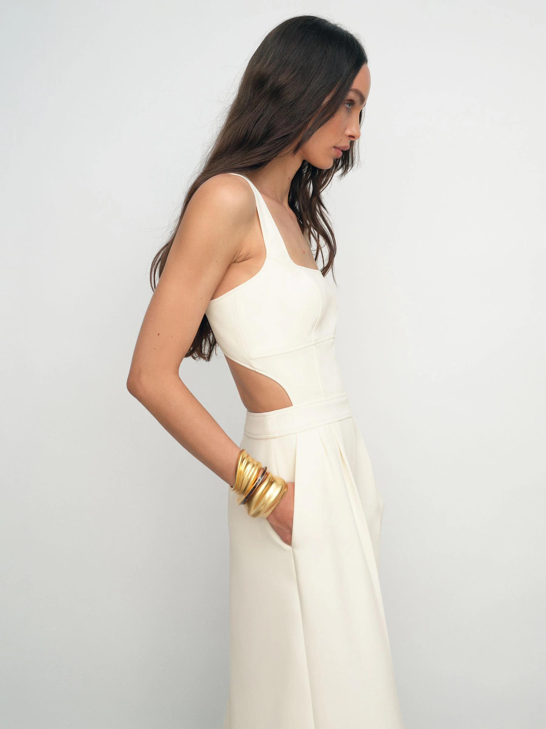 Ivoor - Reiss Dion Wide-Leg Cut-Out Jumpsuit