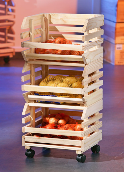 Küchenwagen FRUITS - Massivholz - 80 cm