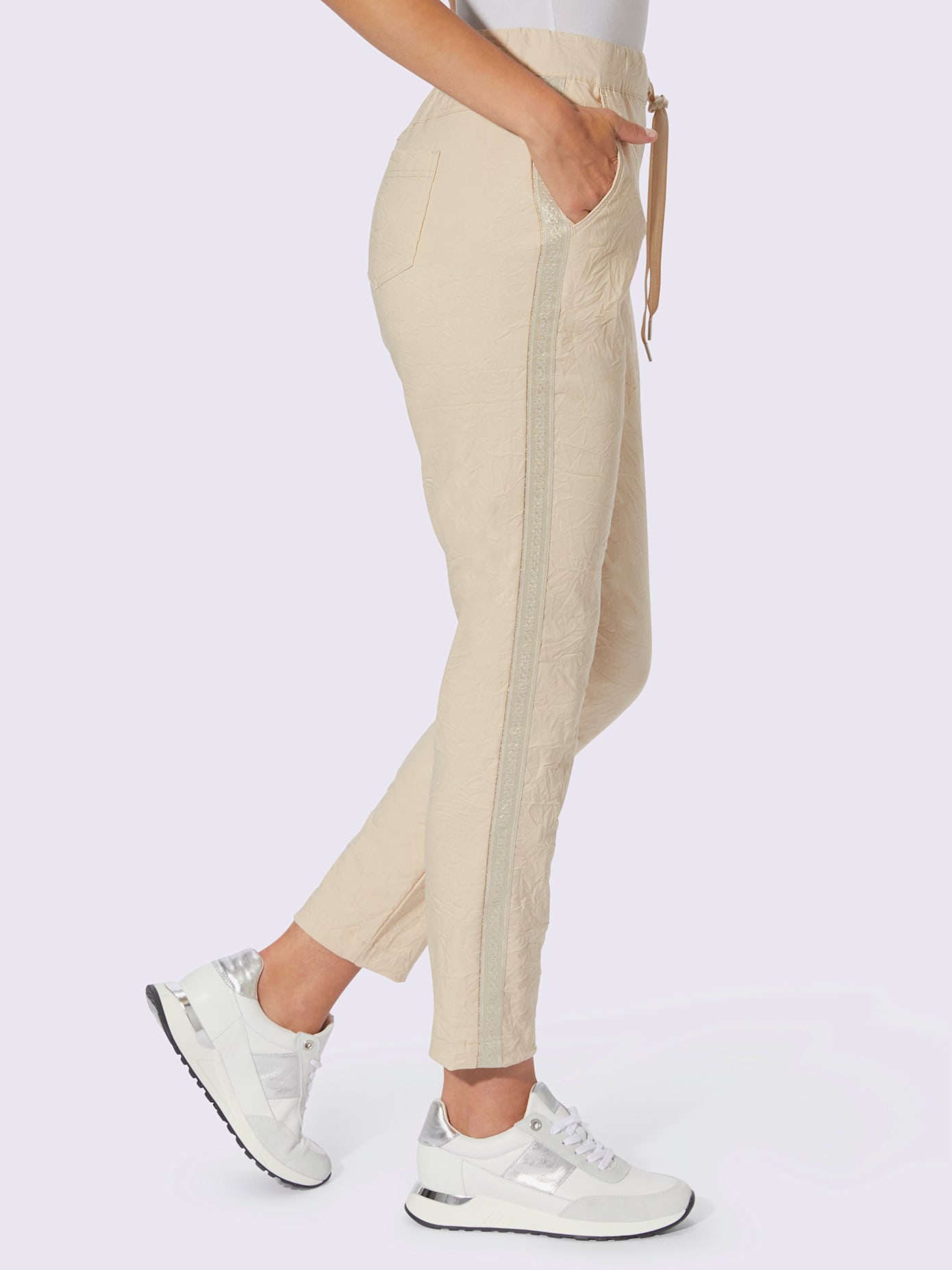 Pantalon ceinture avec coulisse