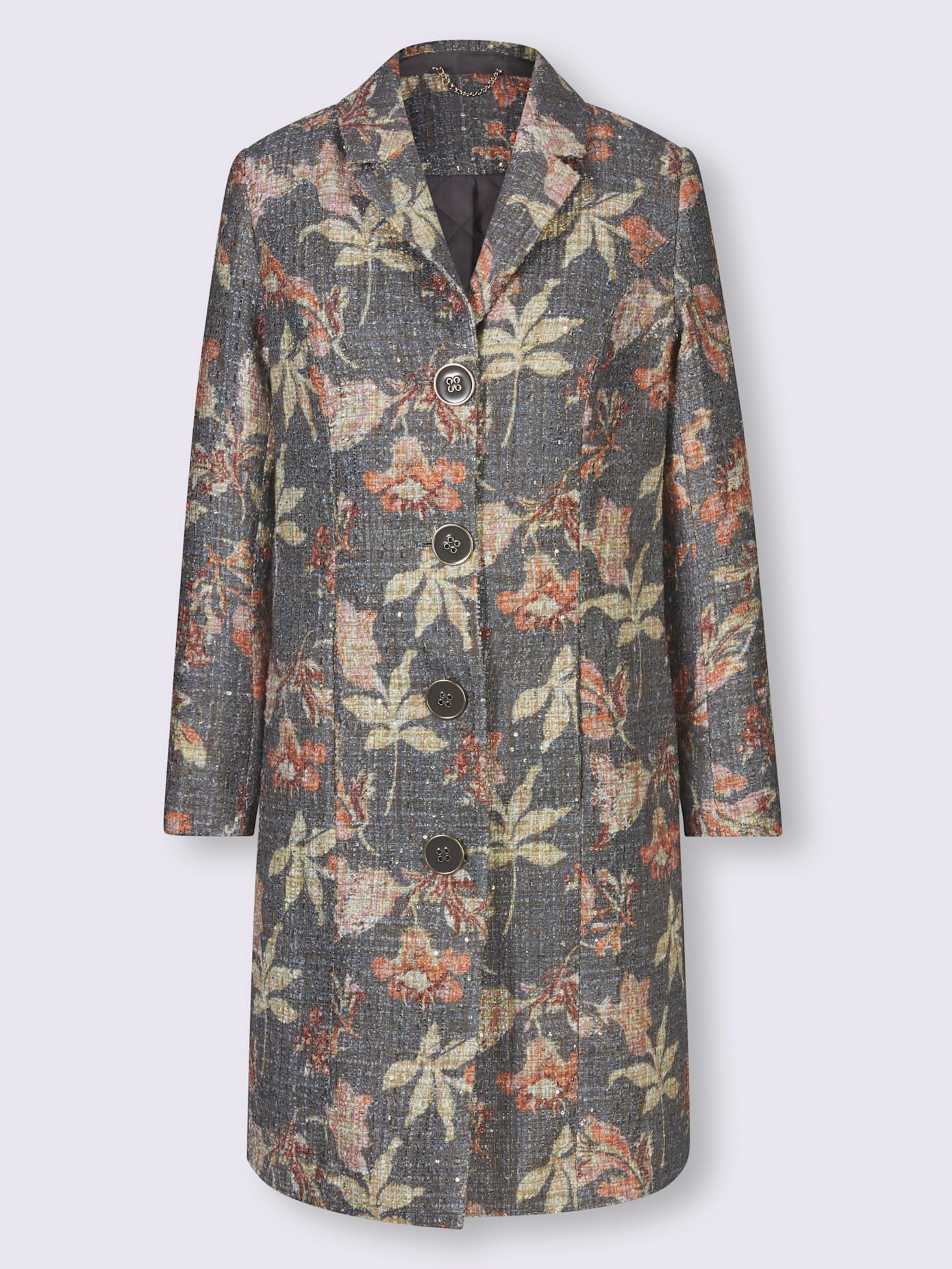 Manteau épaulettes et les coutures princesse pour une jolie silhouette
