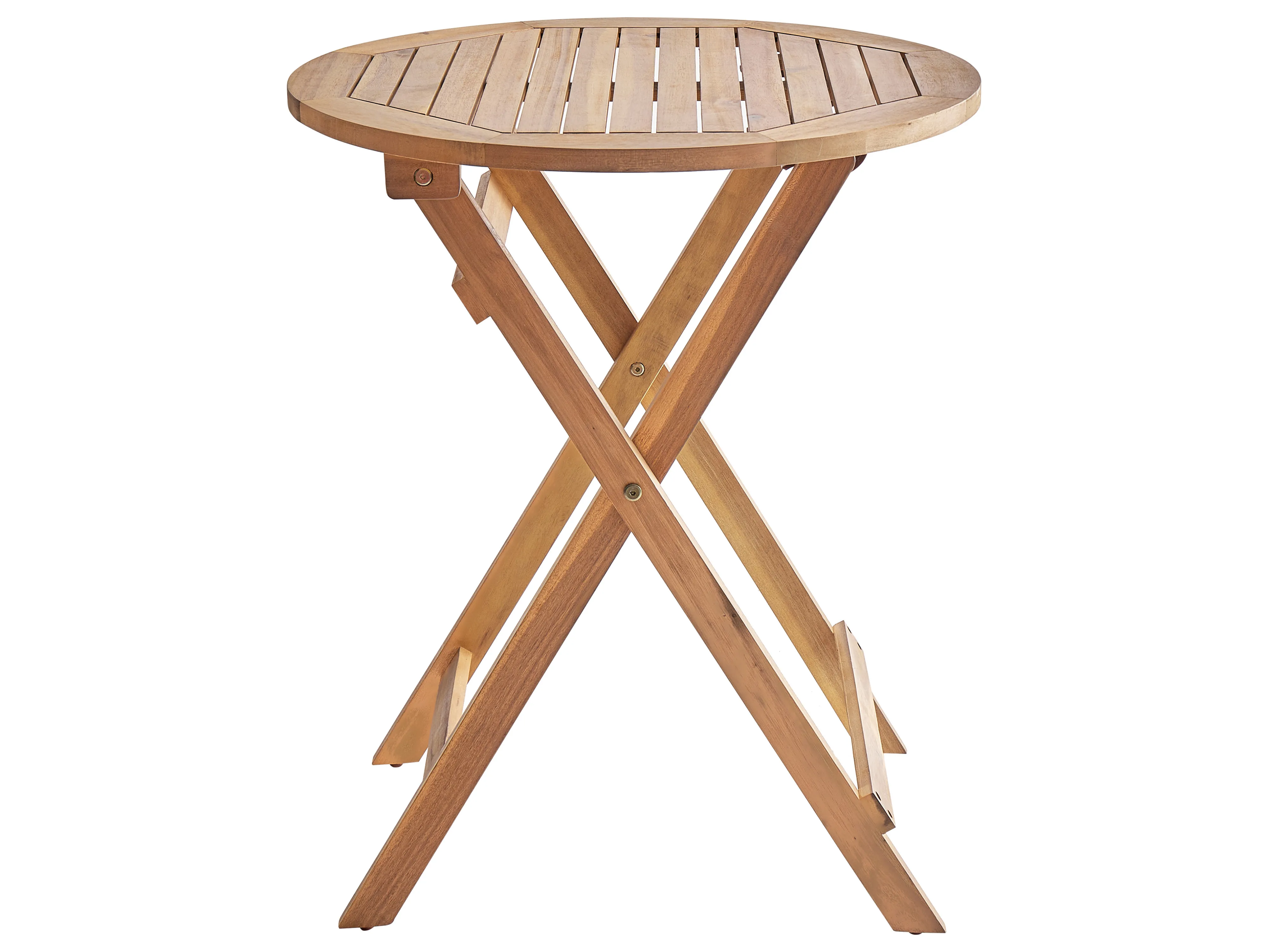 Bistrotafel PROSSEDI 60 cm 60 cm Acaciahout Bruin