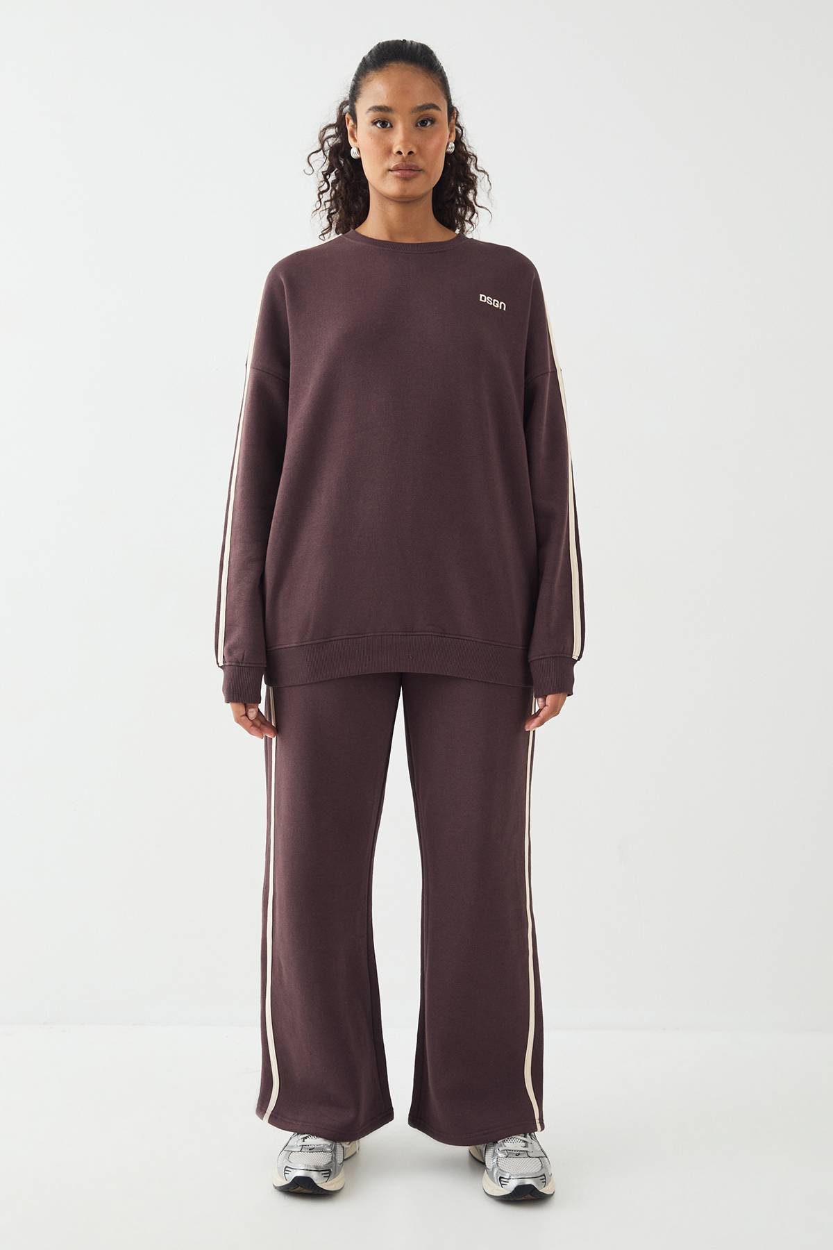 DSGN Studio Jogging Droit à Bandes Latérales