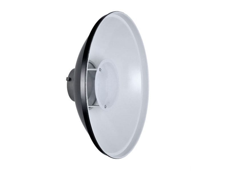 Godox Beauty Dish BDR-W550 Reflektor Weiss 55 cm Beauty Dish mit 55 cm Durchmesser, weisser reflektierender Oberfläche und Bowens-Bajonett. Durchmesser 55 cm, Bowens-Bajonett, Metall, weisse Innenseite, Diffusor inklusive