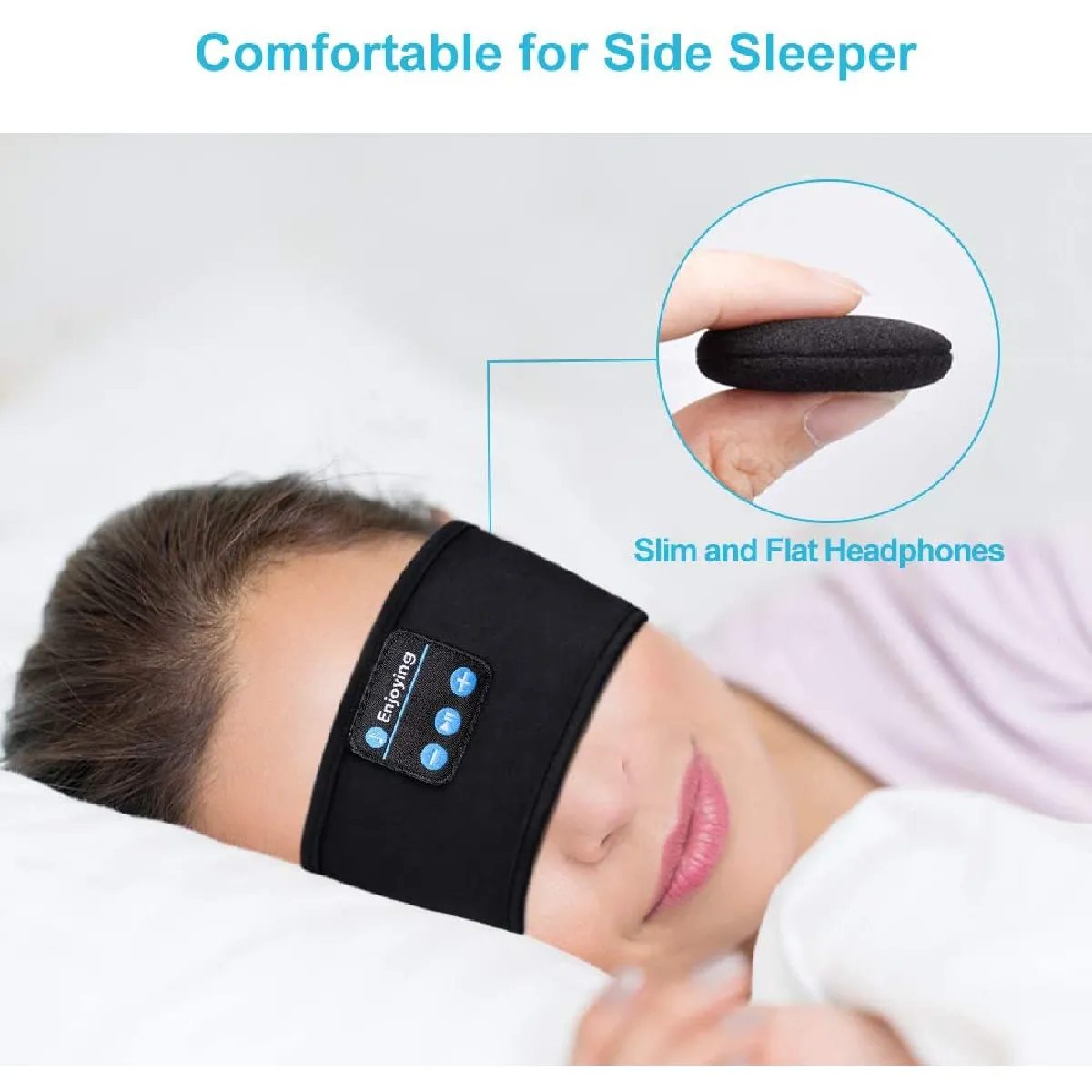 Universal Casque de sommeil Bluetooth - Noir