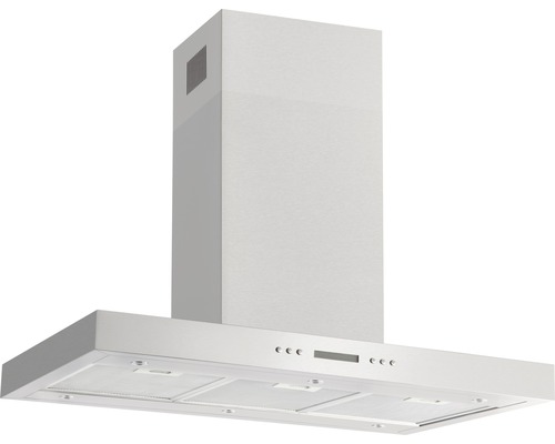 Eilandafzuigkap Amica IH 694 610 E BxL 90 x 60 cm zilver