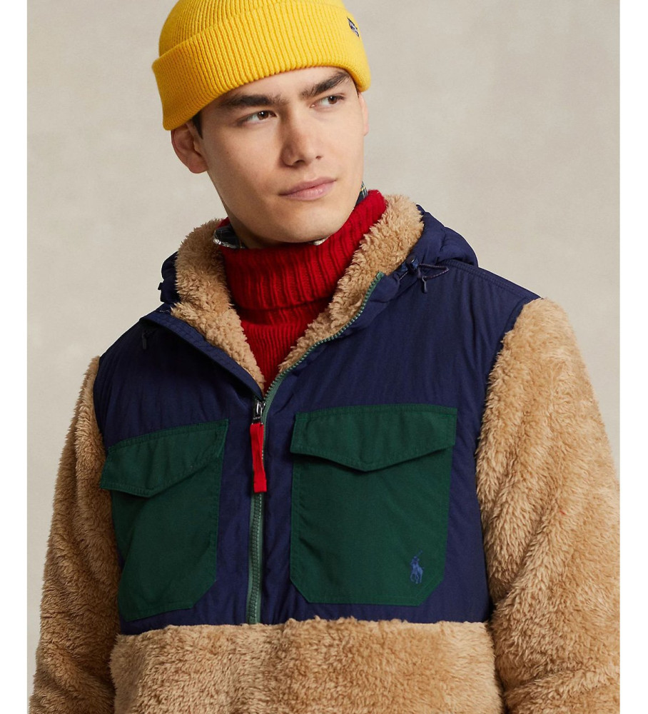 Moletom com zíper Ralph Lauren marrom