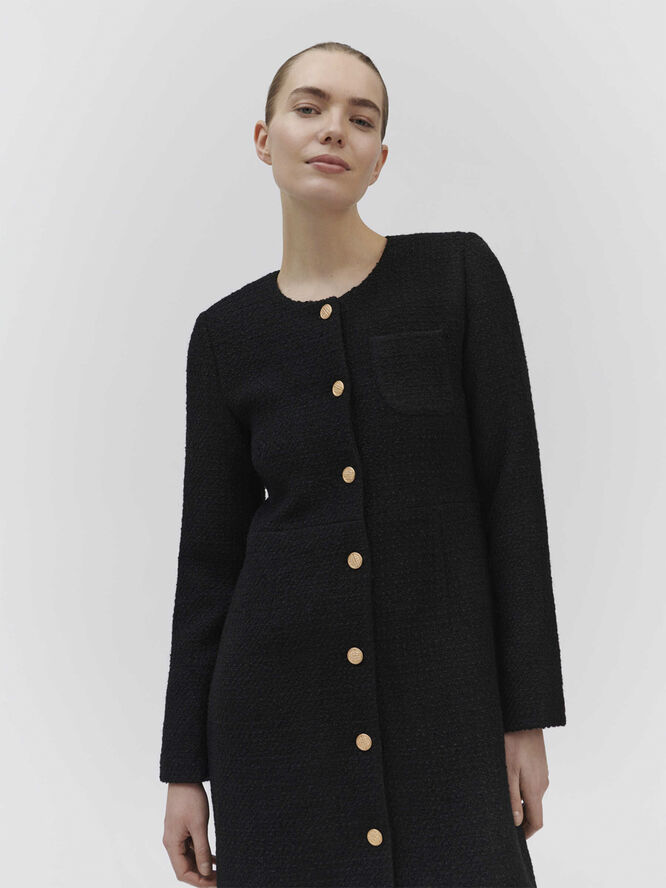 Rosemunde Yoko suit dress Black boucle check