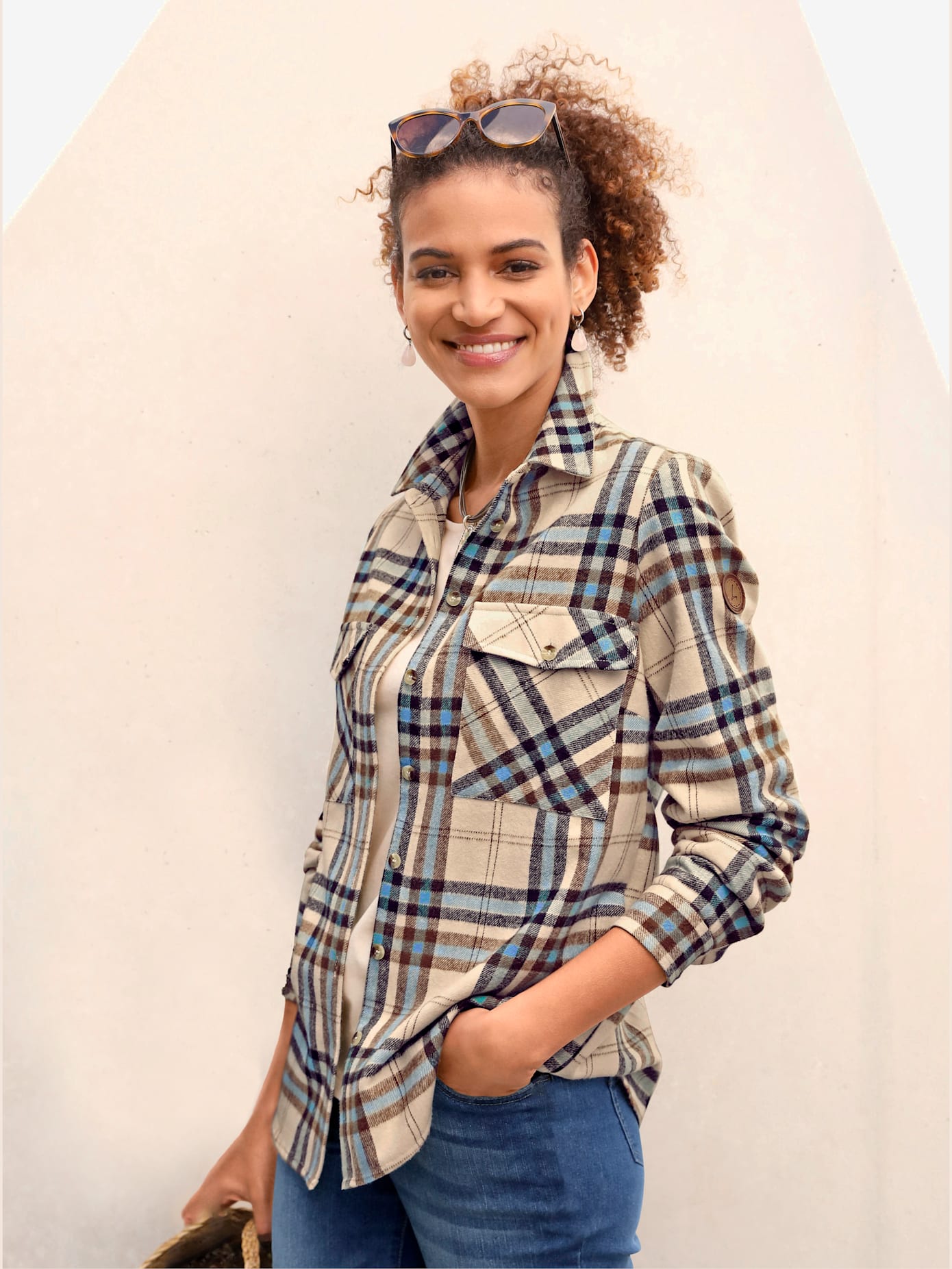 Chemisier en flanelle pur coton