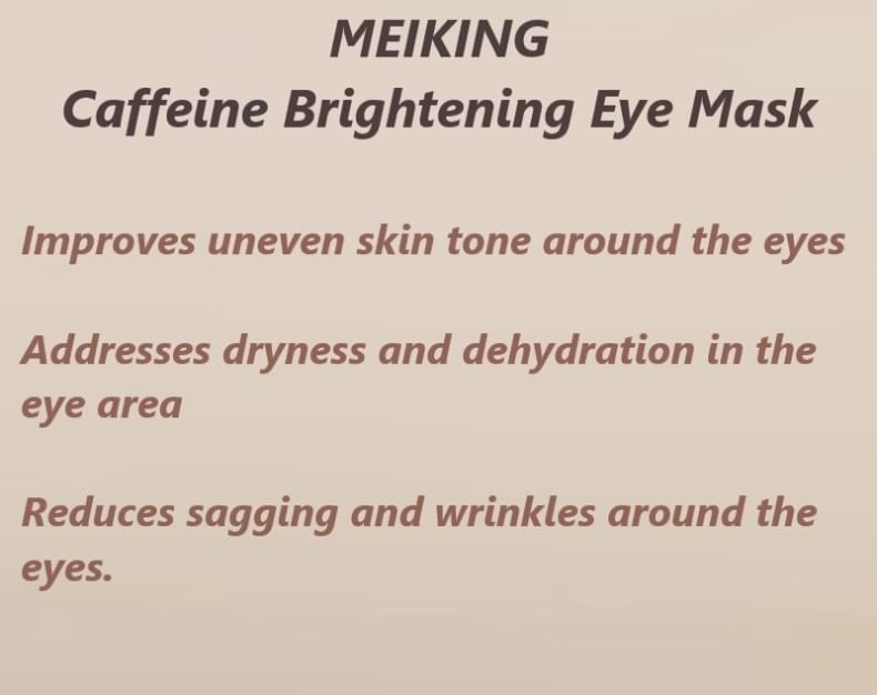 MEIKING - Cafeïne verhelderend oogmasker