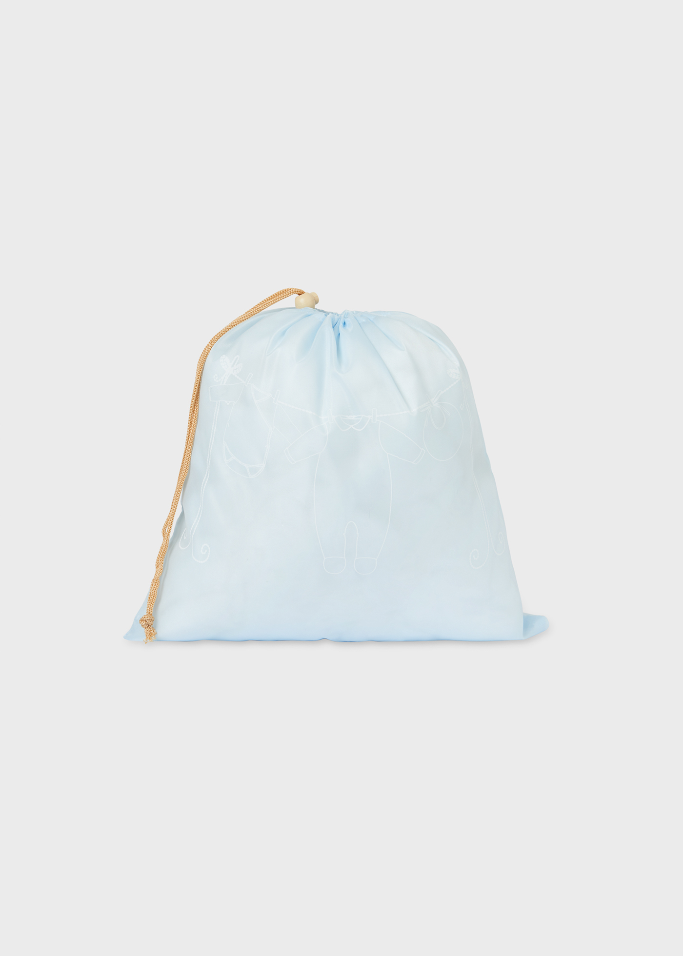 Bolsa de maternidade com laço e porta-chupeta