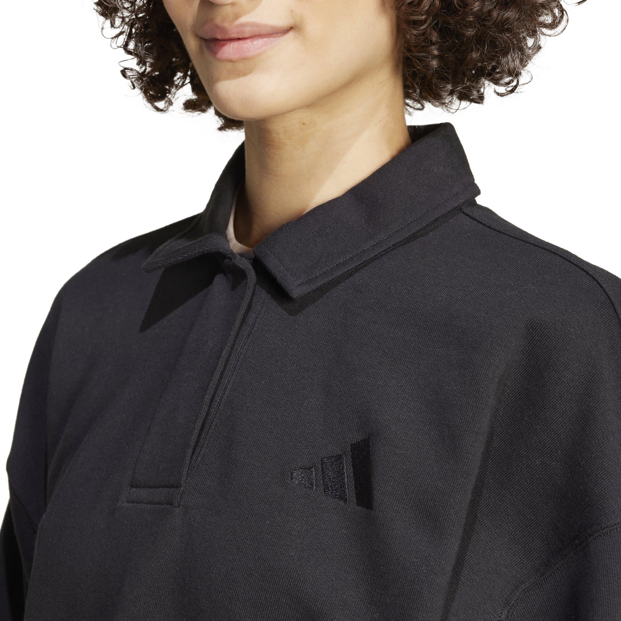 adidas ALL SZN French Terry Polo Sweatshirt Womens