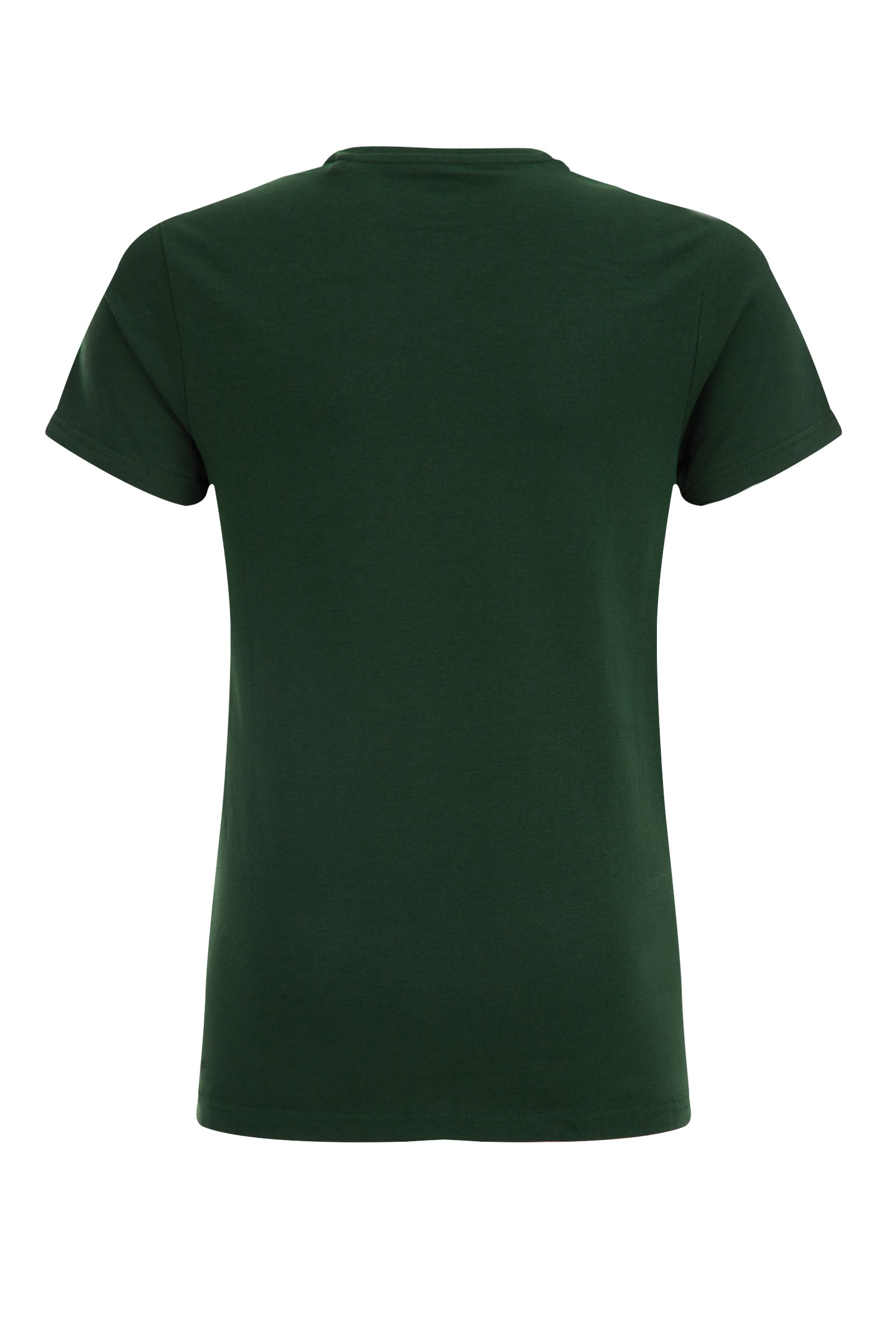 Jongens basic T-shirt met V-hals WE Fashion Donkergroen