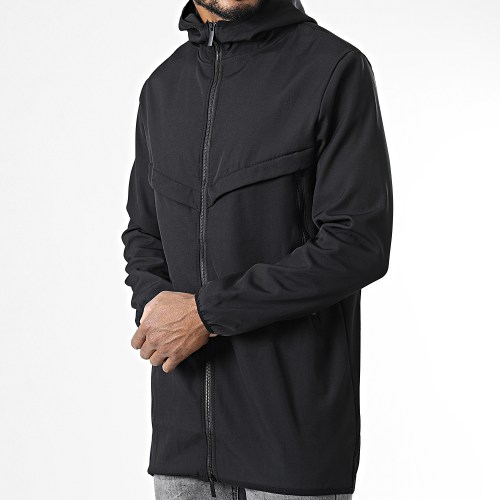 Veste Zippée Capuche E347 Noir
