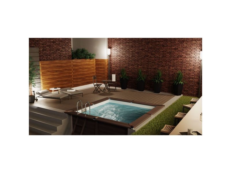 Gre Pool KIT Avantgarde, 326 x 326 x 96 cm Viereckbecken