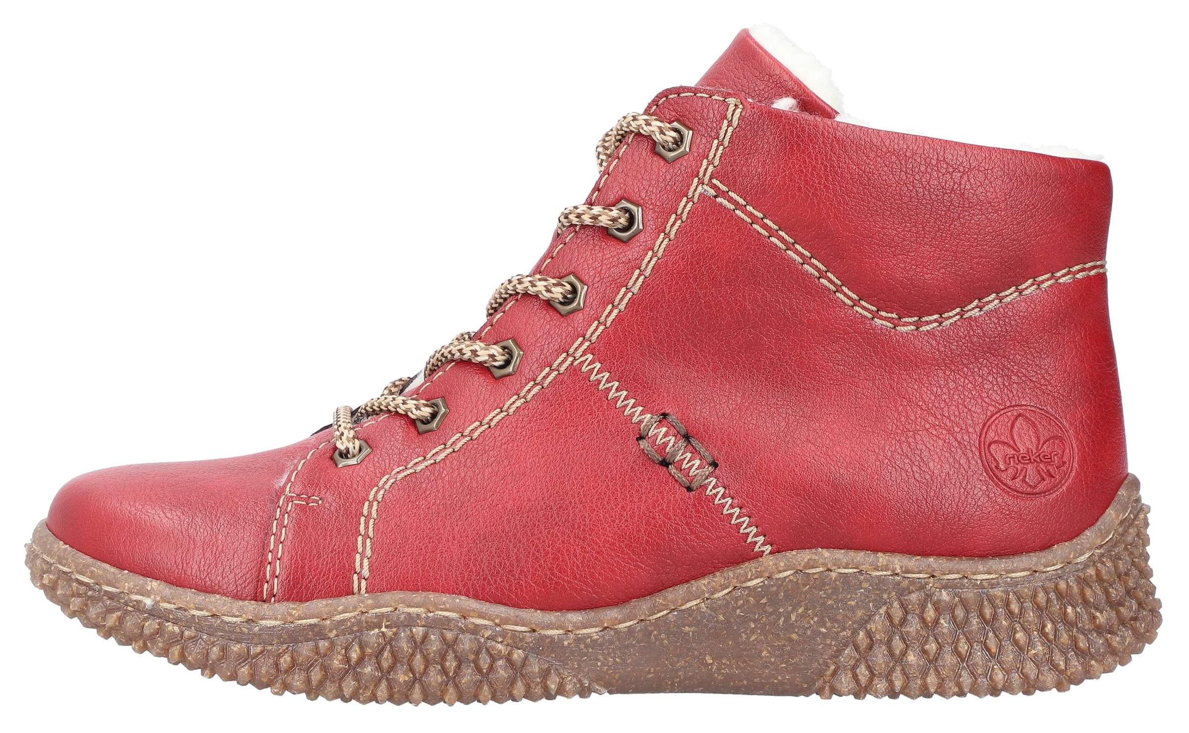 Rieker Winterboots  , Schnürboots, Stiefelette, High Top Sneaker mit Innenreissverschluss
