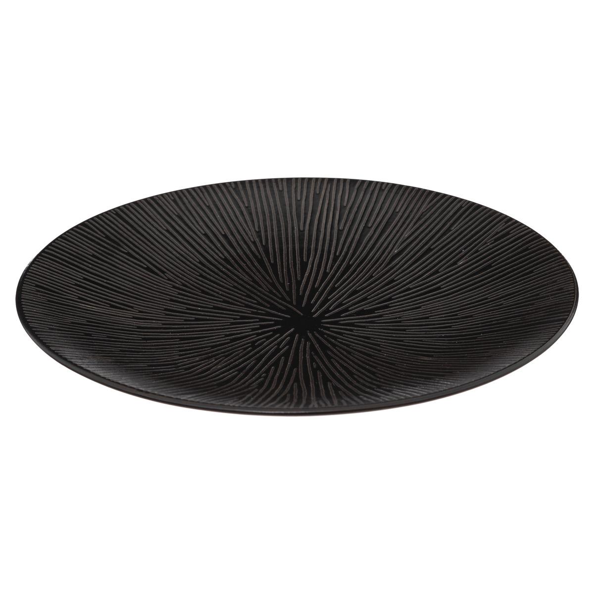 ASSIETTE A DESSERT ATELIER NOIR D.21CM