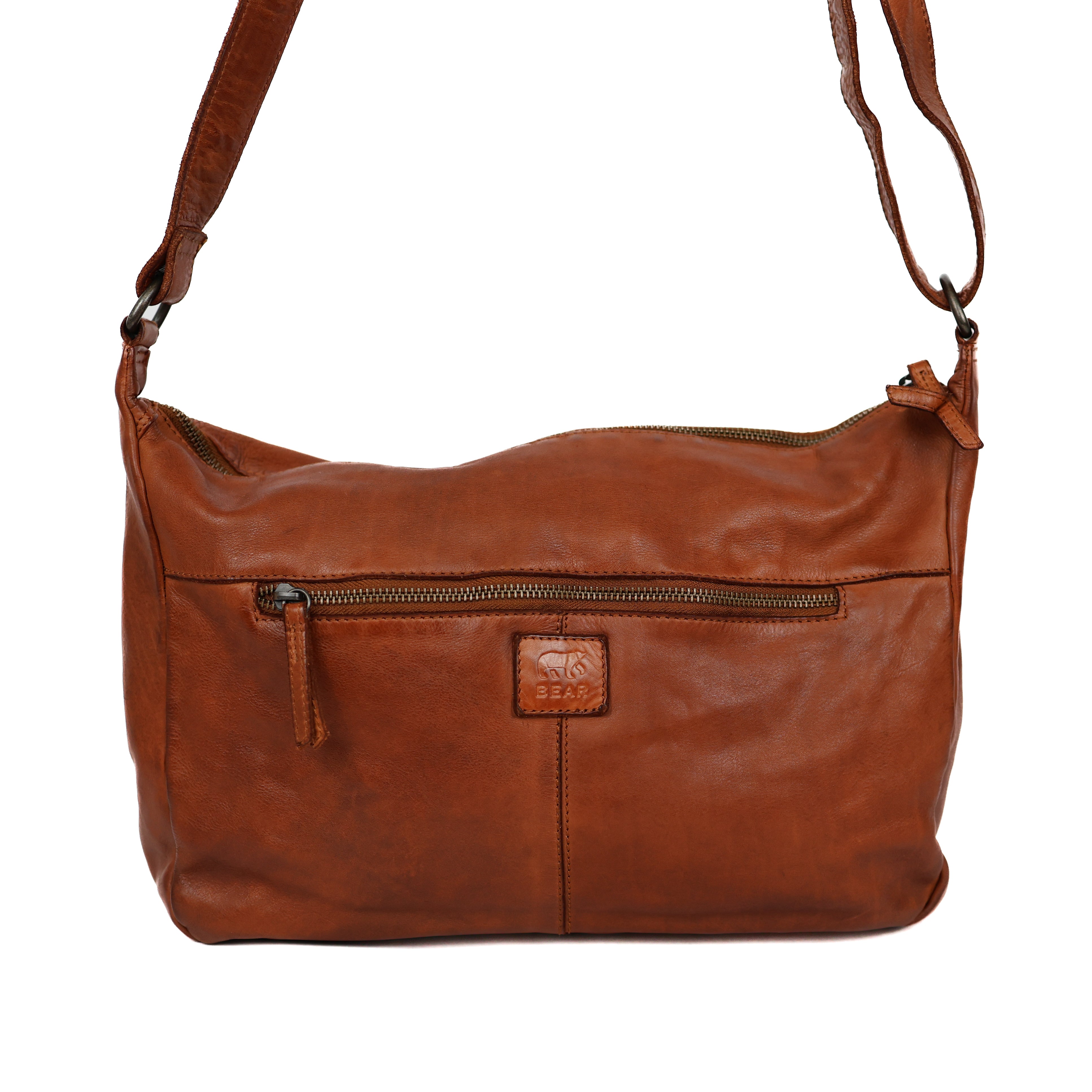 Schoudertas 'Fay' cognac COGNAC