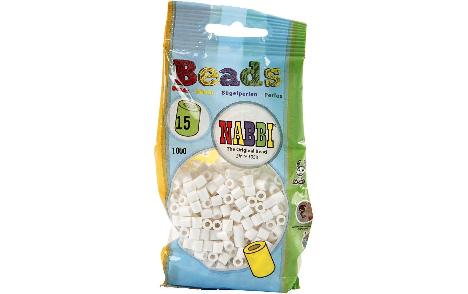Bügelperlen Nabbi Medium WeissBügelperlen