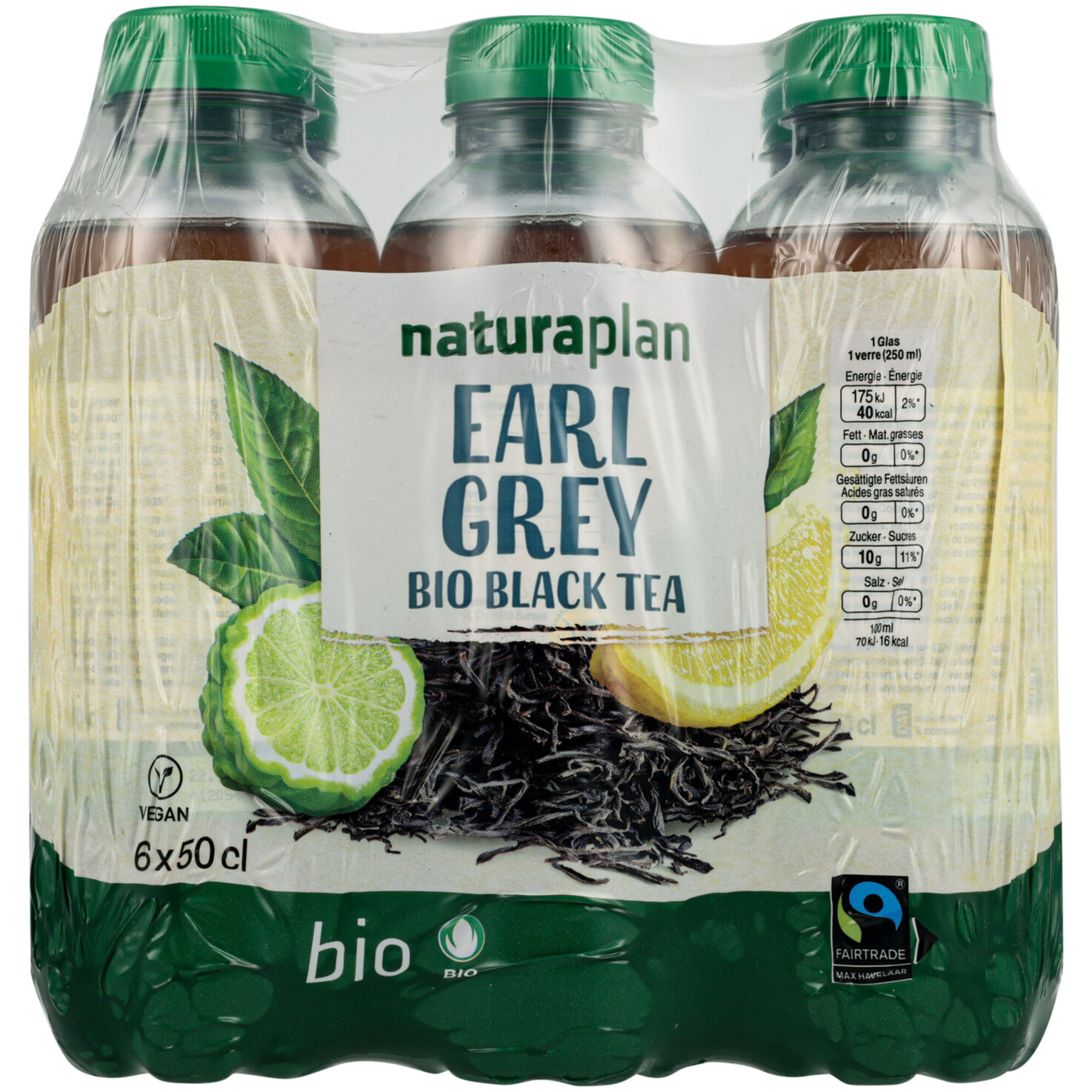 Naturaplan Bio-Black Tea Earl Grey 6x50cl -300cl
