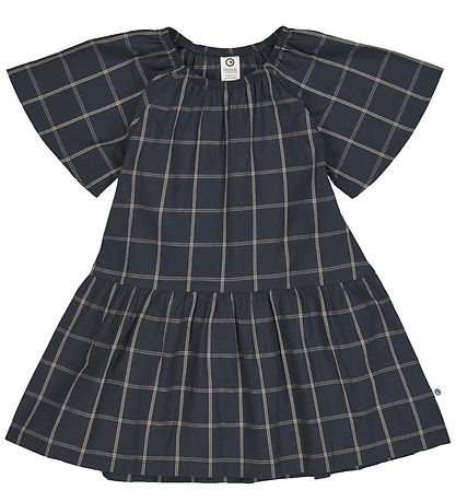 Müsli Kleid - Karo - Nacht Blue/Kaschmir