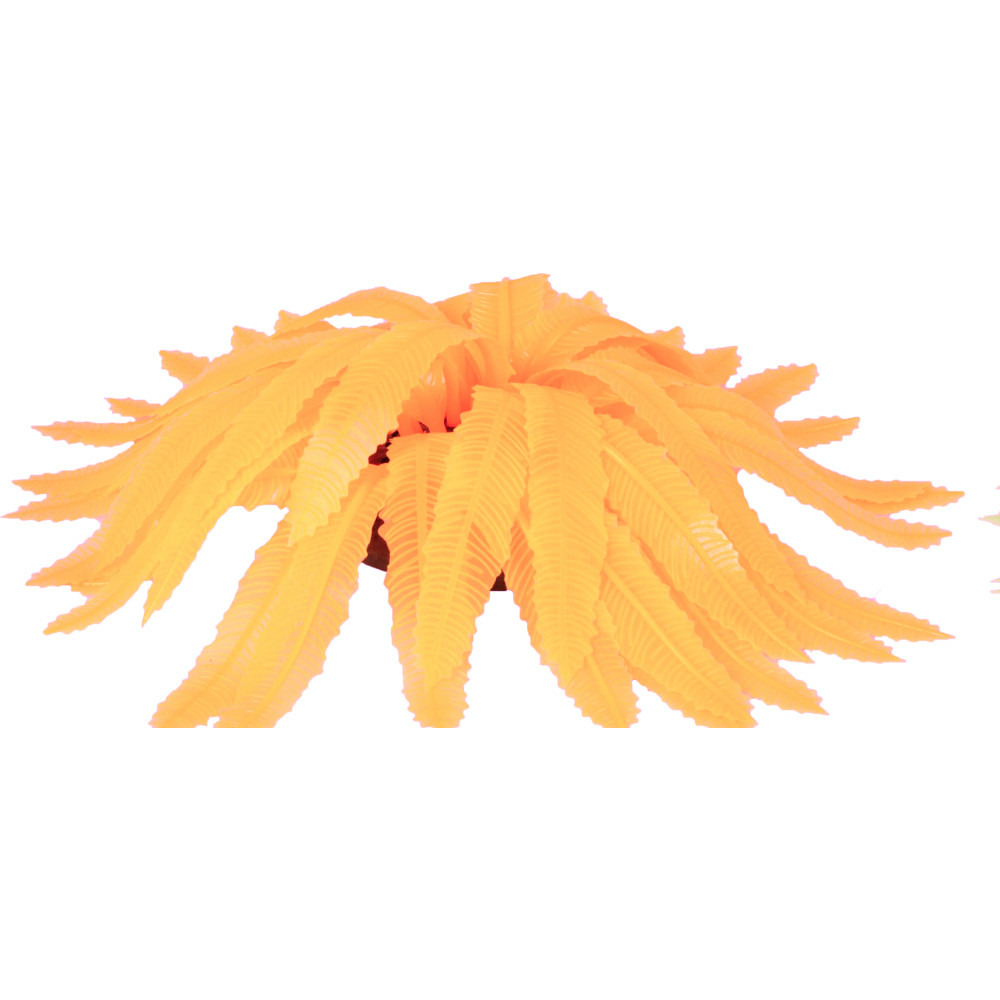 1 fougeres fluo. Decoration aquarium. ø7 cm x 11 cm. Couleur aleatoire.