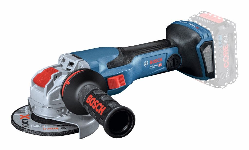 Bosch GWX 18V-15 C Accu haakse haakse slijper set in L-Boxx - 06019H6401