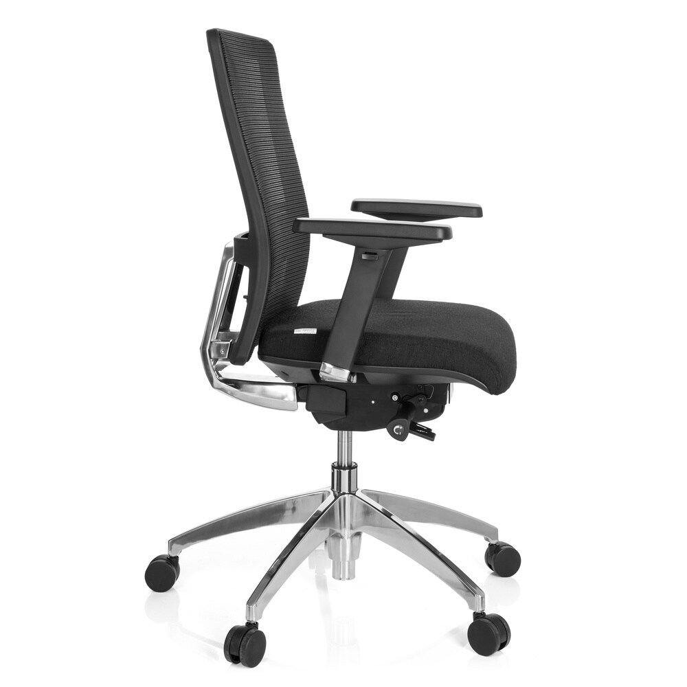 Profi Bürostuhl ASTRA BASE Stoff mit Armlehnen (höhenverstellbar) hjh OFFICE