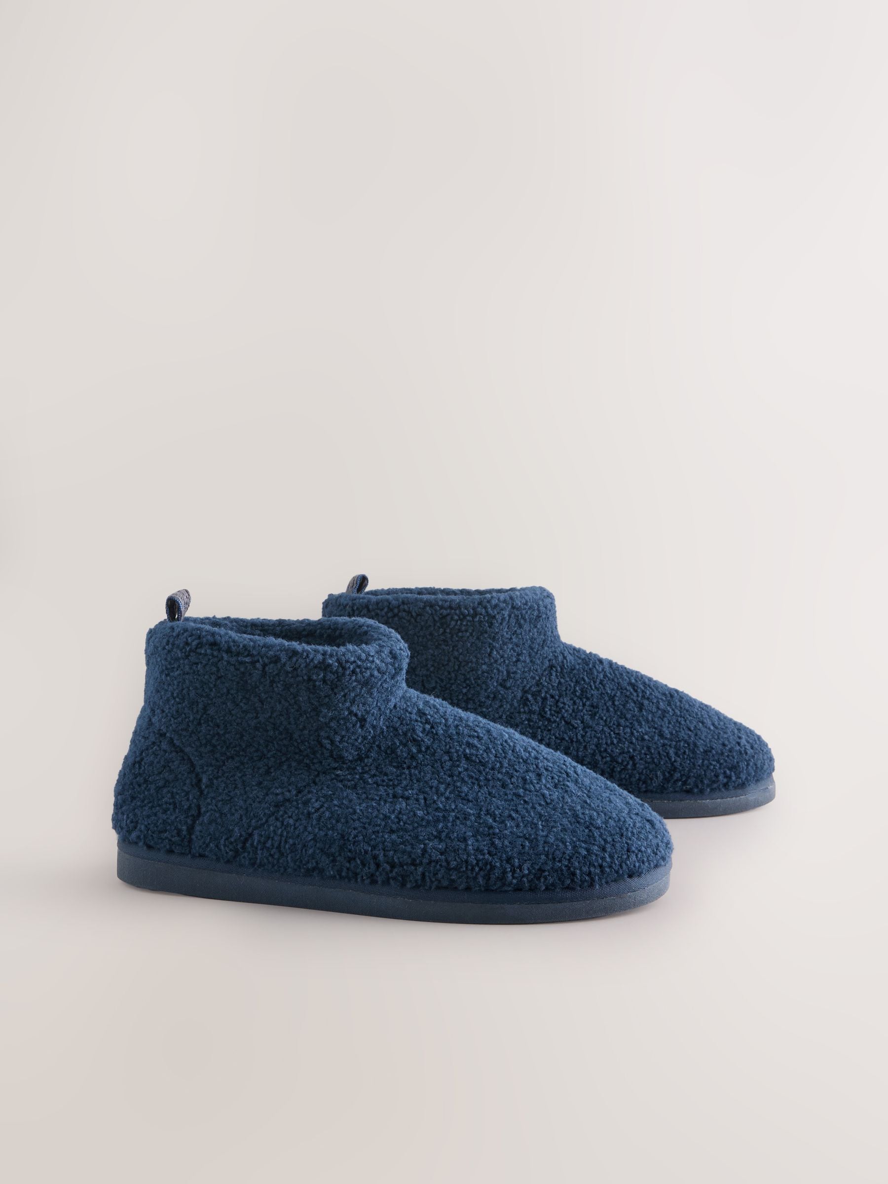 Marineblauw - Borg pantoffels