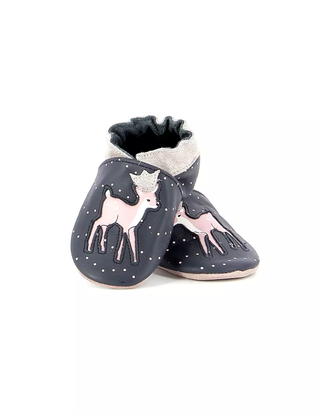 ROBEEZ LITTLE FAWN - Pantoufles & chaussons Marine