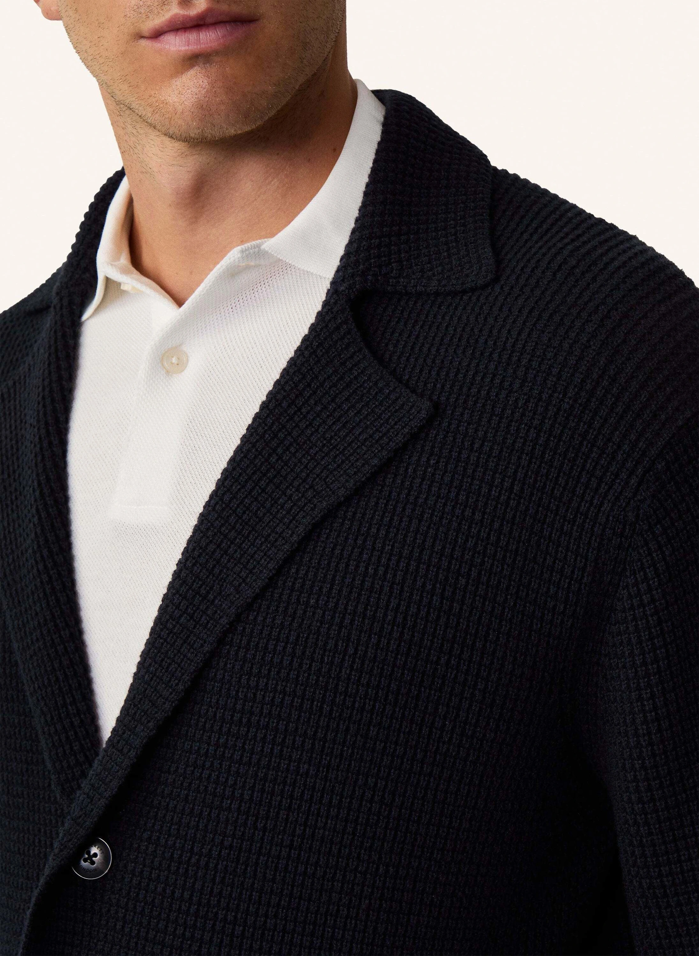 HACKETT LONDON Strickjacken Cardigan WAFFLE BLAZER CARDI