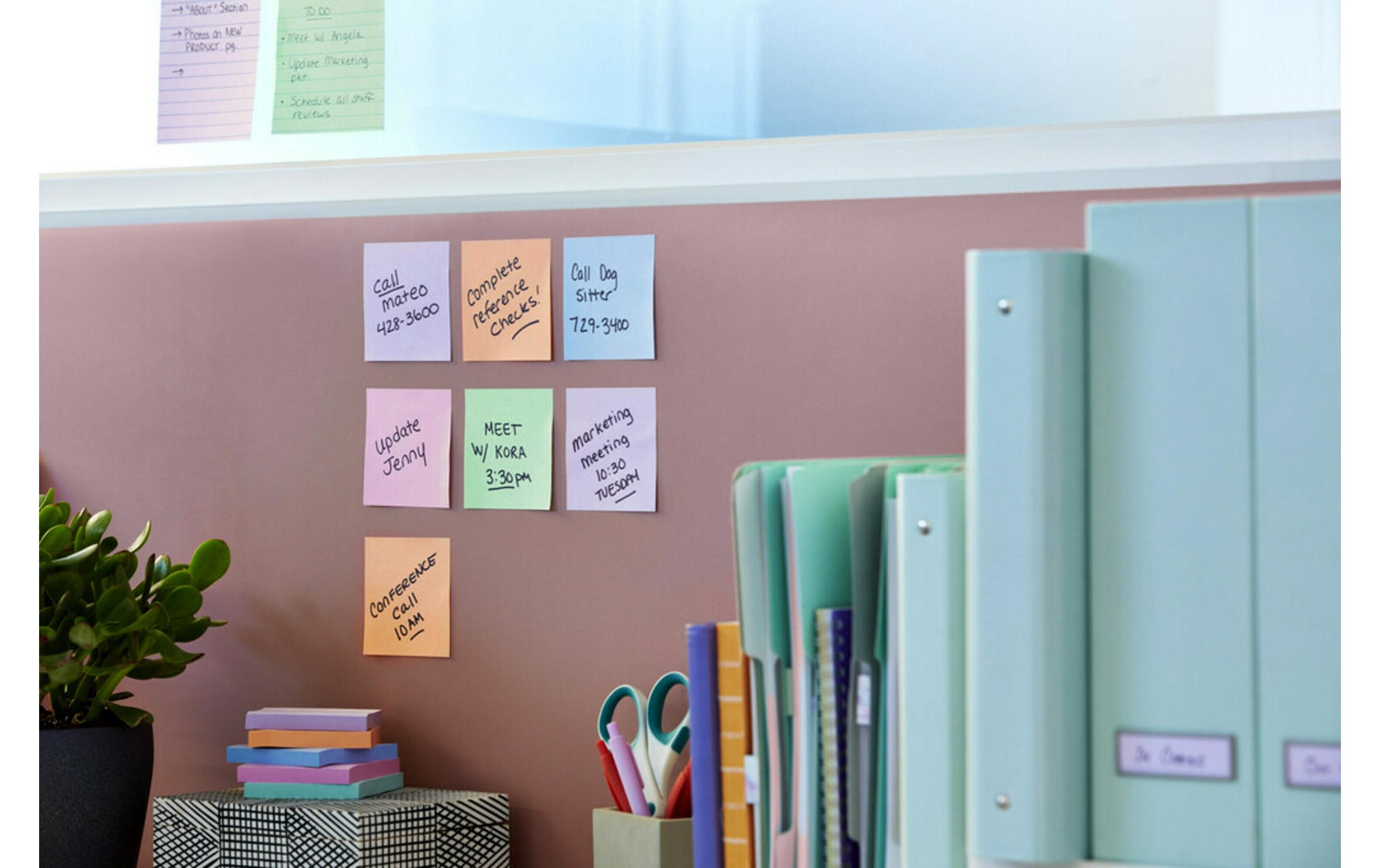 Notizzettel Super Sticky Soulful Collection, 76 mm x 76 mmPost-it Super Sticky Notes je 90 Blätter