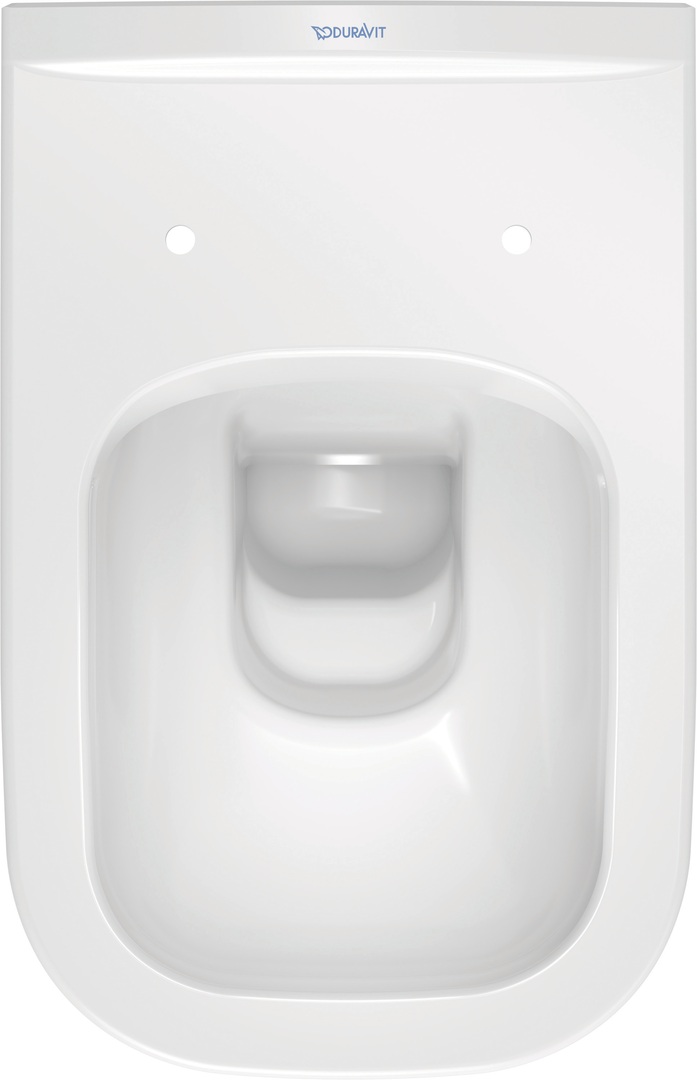 Duravit D-Code randloos toilet met softclose zitting wit glans