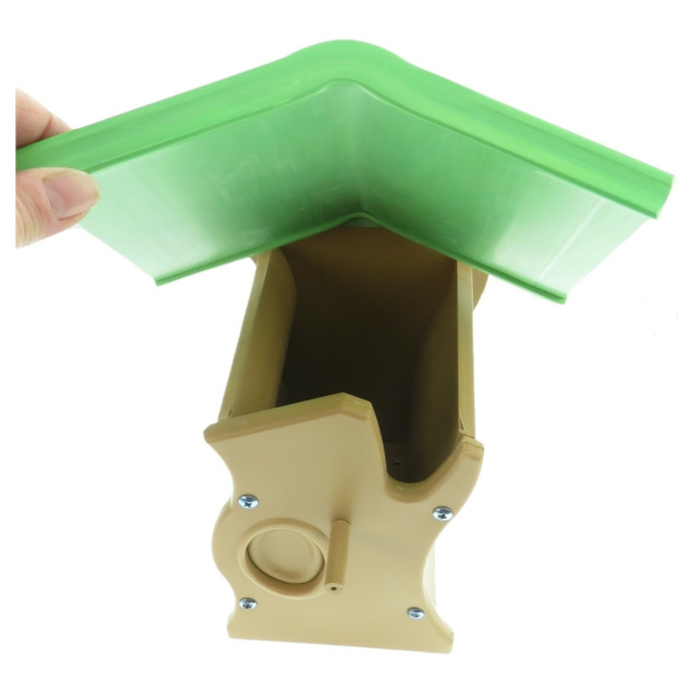 Nichoir en bois composite, brun vert, pour oiseaux