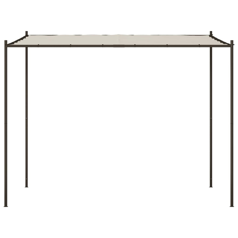 Belvédère blanc 3x3 m 180 g/m² tissu et acier