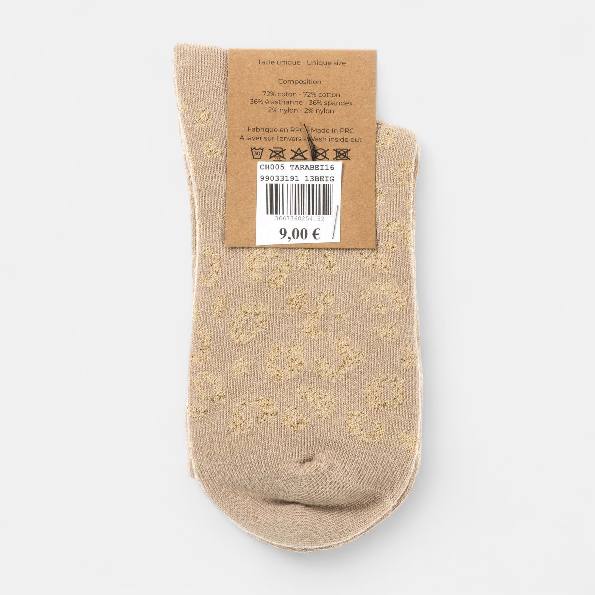 Chaussettes Femme beige