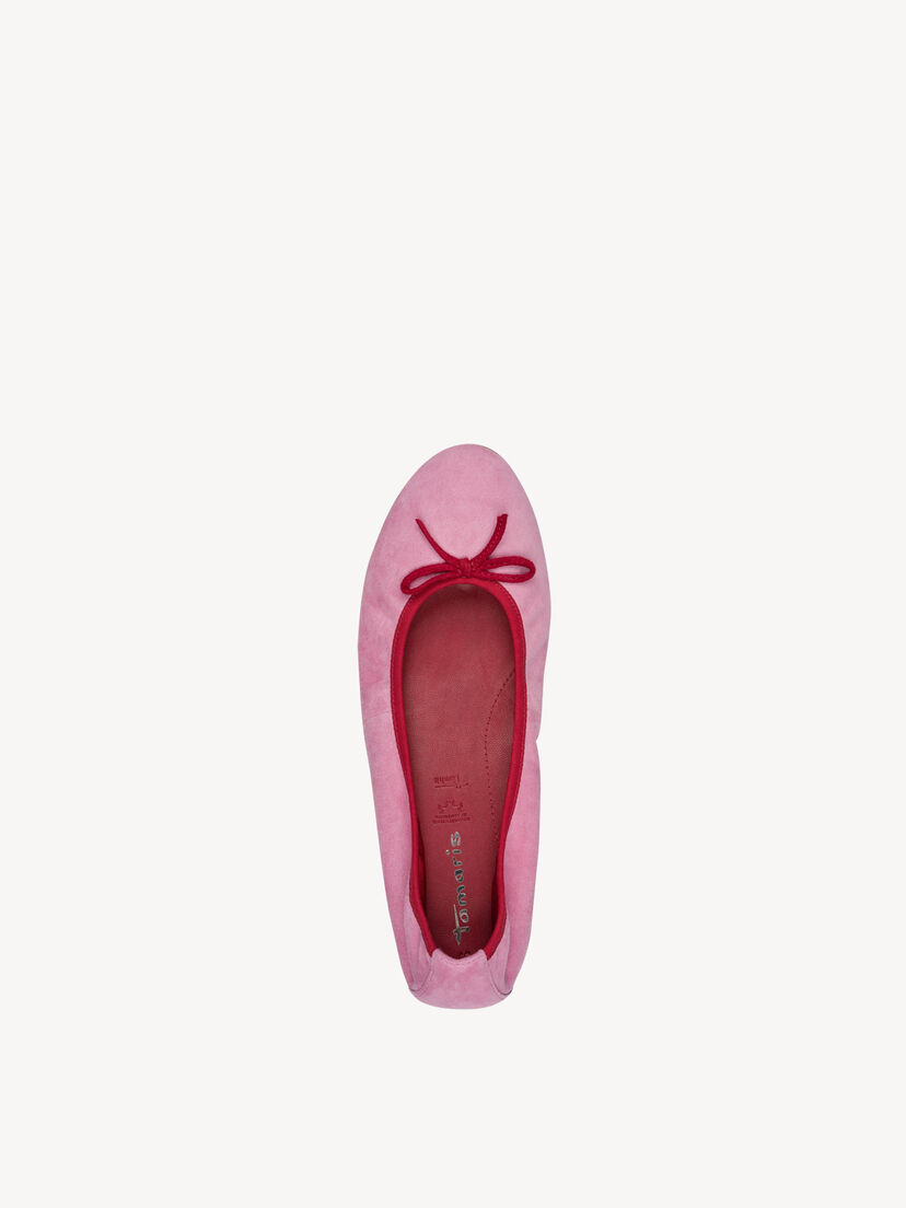 Leren Ballerina - roze