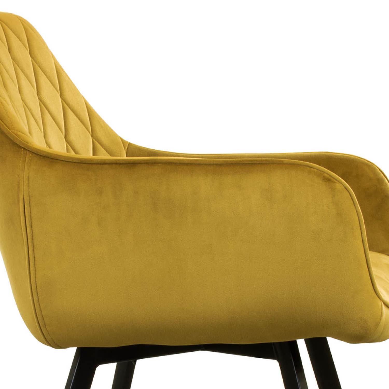 Kick eetkamerstoel  Karl Velvet - goud