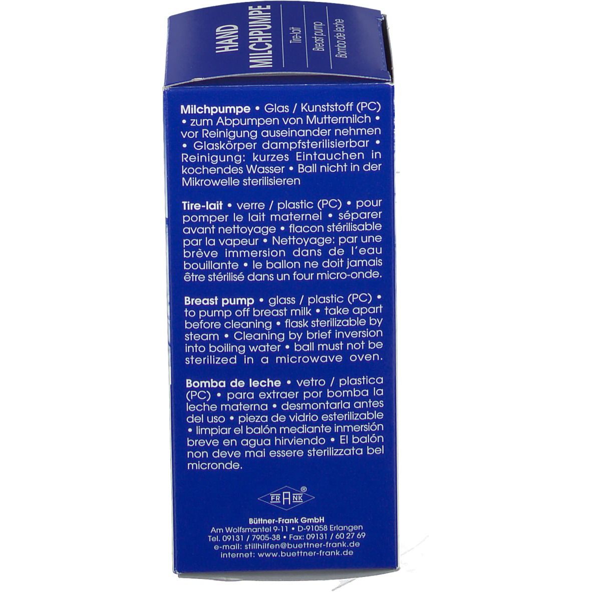 Baby-Frank® Hand Milchpumpe aus Kunststoff